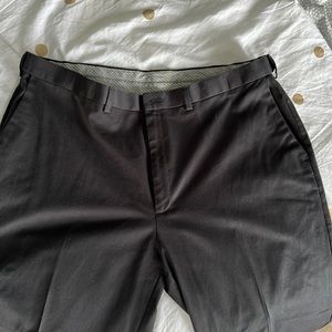 Men’s Haggar Relaxed Fit cotton pant. 2 pairs in black